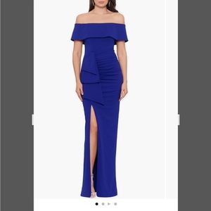 Beautiful blue Xscape Formal Gown. $250 brand new before tax.